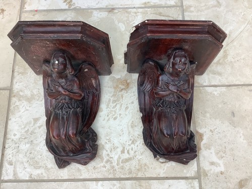 Coppia antichi cherubini - coppia, di