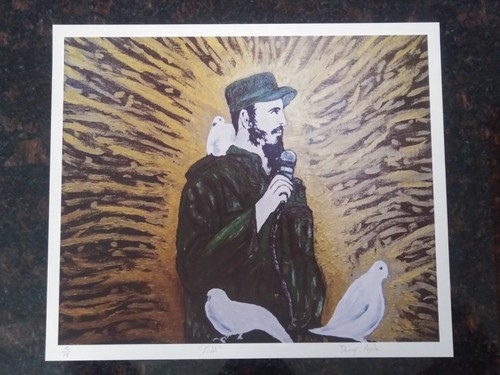 Stampa artistica omaggio fidel - artistica,