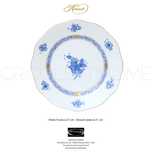 Herend apponyi blu - blu, piatto