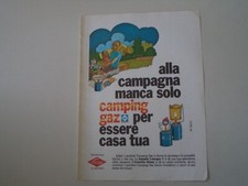 advertising Pubblicità 1971 CAMPING GAZ LIQUIGAS
