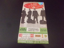 U2 Elevation Tour Torino Italy 21 Luglio 2001 CONCERT TICKET/BIGLIETTO CONCERTO