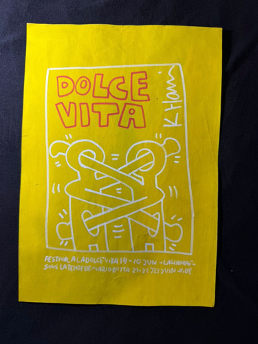 Keith haring disegno quadro - haring,