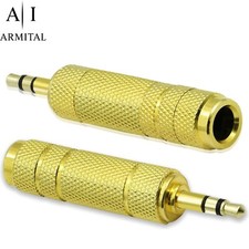 Adattatore Audio Jack TRS 6.35mm Maschio a 3.5mm Femmina per Cuffie Stereo