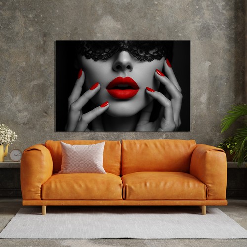 Moda labbra rosse donne - labbra,