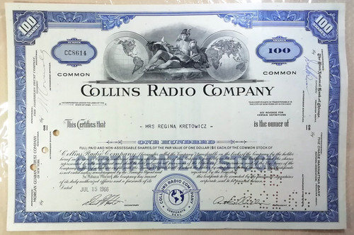 Aktie collins radio - aktie,