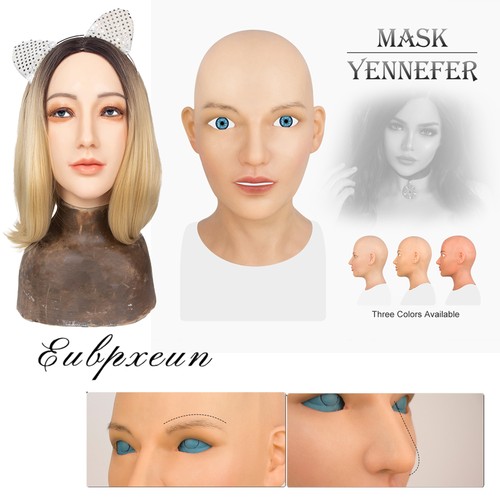 Maschera testa donna silicone