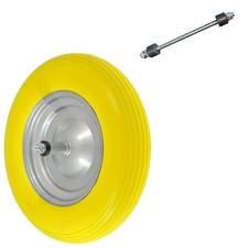 Asse o Ruota Per Carriola Piena Poliuretano Modello Vespa Ricambio