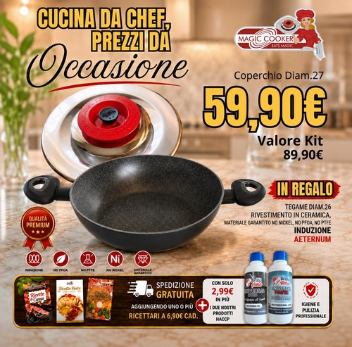Coperchio magic cooker tondo - coperchio,