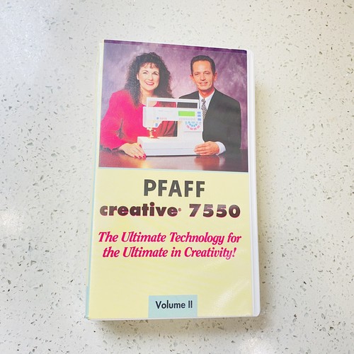 Pfaff creative 7550 vhs - 7550, volume
