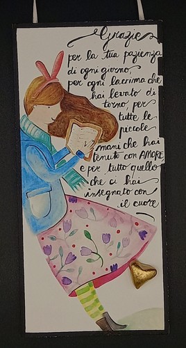 Quadro ringraziamento legno - ringraziamento,