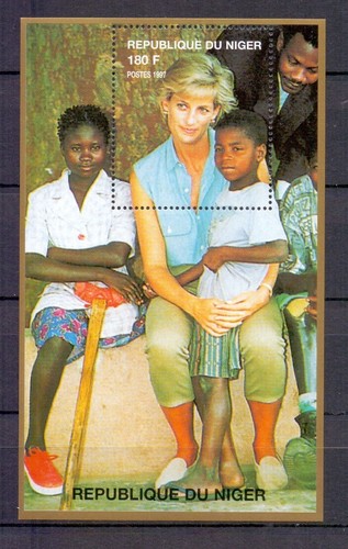 Niger 1997 lady diana - niger,
