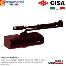 Chiudiporta Automatico CISA a Molla Aereo Braccio Rallentatore Porta C/S Arresto