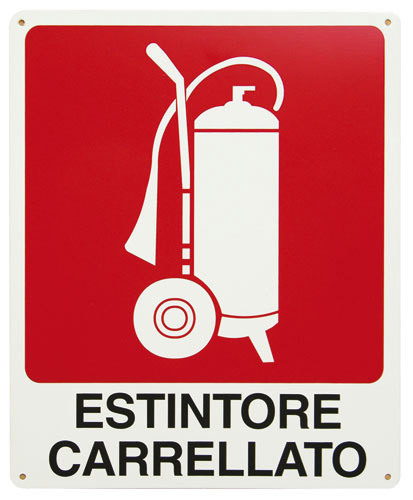 Adesivo segnaletica estintore - adesivo,