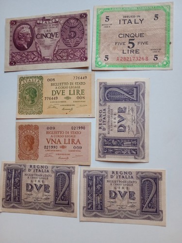 Lotto lire cartamoneta - lire,