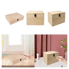 Scatola regalo in legno grezzo