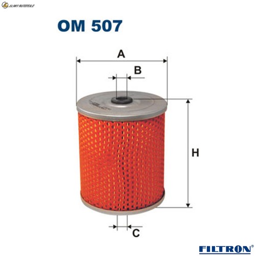 Filtro olio 507 - 507, per