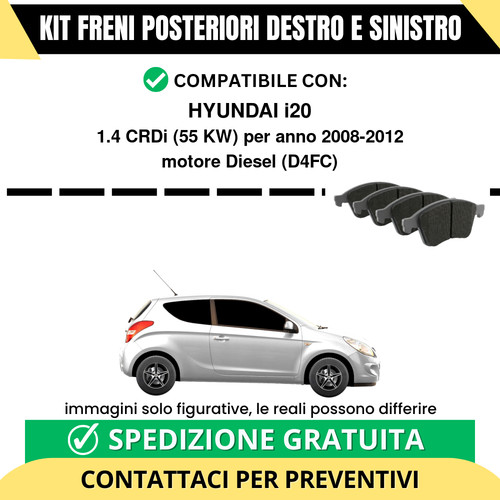 Pastiglie freno posteriori - pastiglie,