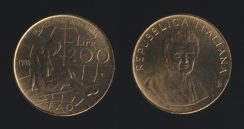 200 lire 1980 montessori fao - montessori,