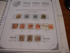 ASI Antichi Stati Mio album pag. 1 Lombardo Veneto 1850 10 v. con varietà v.FOTO