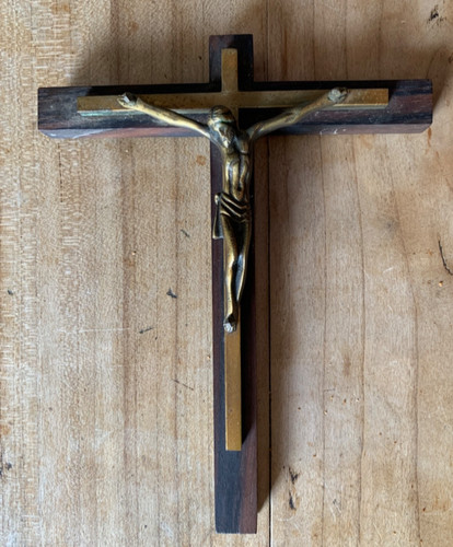 Crocifisso vintage legno e - crocifisso,
