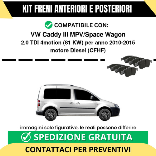 Pastiglie freno ant post vw - +,