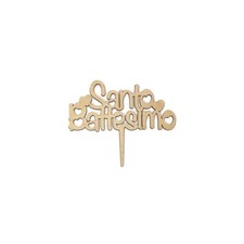 Cake topper santo battesimo in legno  ETM-P0140-1
