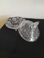 Bomboniera In Cristallo Con Piedini Guto Lavorato Made In Czechoslovakia