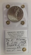 2 Lire PIO XI 1935 Moneta Città Del Vaticano Rarissima Periziata SPL