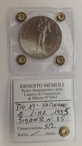 Lire pio 1935 moneta - 2,