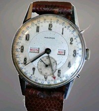 Orologio Movado calendograf acciaio anni 50 funzionante e revisionato quadrante