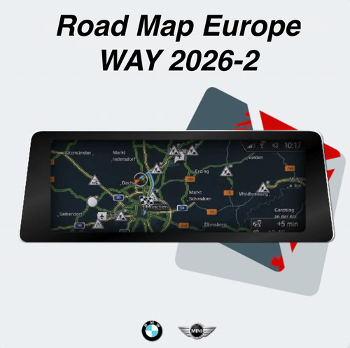 Original bmw road map europe - road,