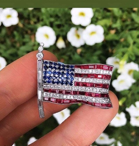 Spilla bandiera americana