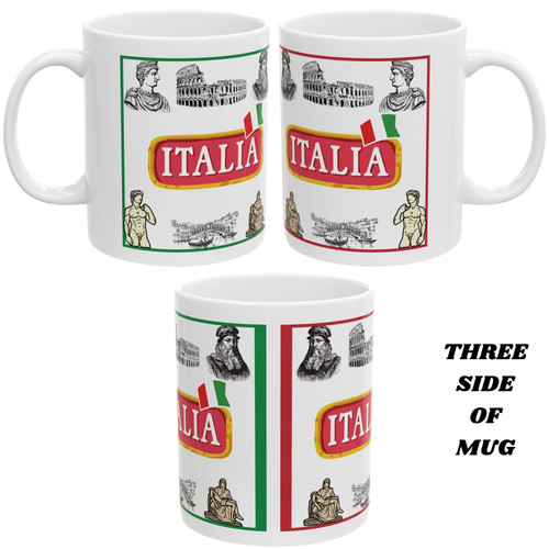 Tazza italia bandiera - tazza, italiana