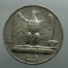 5 Lire Aquilino 1930 arg.