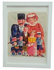 Franz Borghese  Litografia a colori  La famiglia