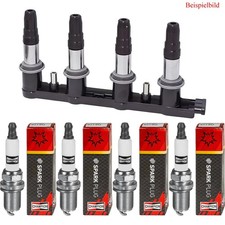 Meyle Bobina Accensione + 4x Champion Candela per Peugeot 306 Cabriolet 7D N3 N5