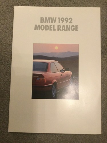 Bmw 1992 model range brochure - 1992,