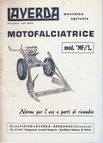 Motofalciatrice laverda mfs - motofalciatrice,