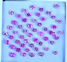 52 Pezzi Rubino Rosa Naturale