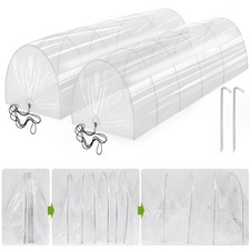 2 in 1 Mini Serra Tunnel Serre,Case Verdi per Esterno Giardino Clo...