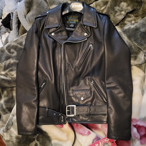 Giacca pelle moto schott - di,
