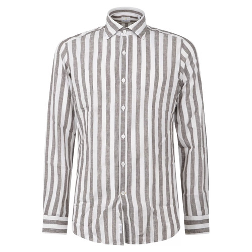Barbati camicia marrone a - barbati,