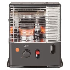 Stufa a Kerosene con Stoppino Qlima 2,4kW Fino a 80MC Nero - R 4224S TC-2