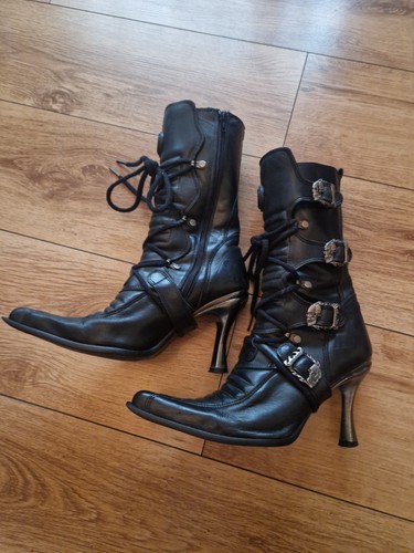 Stivali donna nuovi tacco - , rock