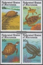 Mikronesien 215-218 orizzontale Coppie (completa edizione) MNH 1991 Tartarughe m