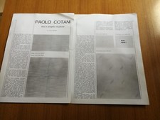 1974 PAOLO COTANI IDEA E PROGETTO DI PITTURA MODERNA TECNICA ARTICOLO EPOCA