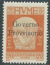 1921 FIUME GOVERNO PROVVISORIO