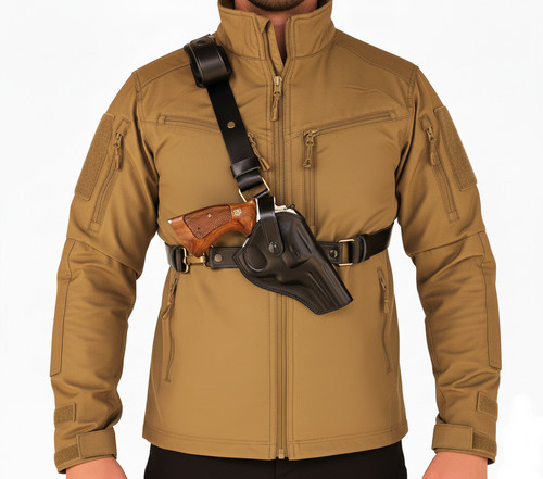 Leather chest holster fits - chest,