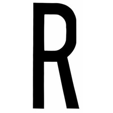 Lettera adesiva per targa - adesiva,