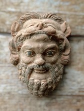 MASCHERA TESTA ERCOLE DA APPENDERE MURARE TERRACOTTA NO ANTICA  11x16 cm circa